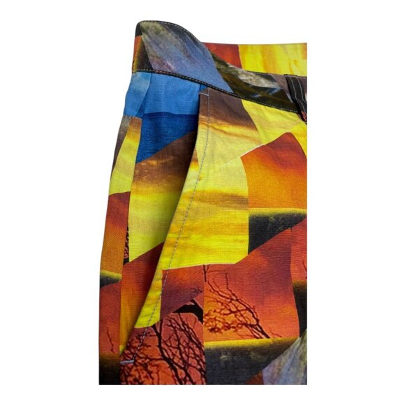 rag & bone Perry Sunset Print Cotton Ripstop Shorts - Picture 9 of 11